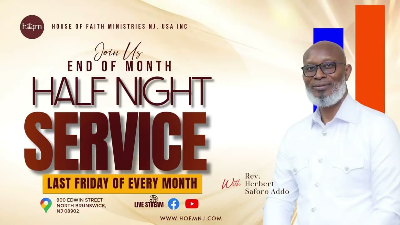 END OF MONTH HALF NIGHT SERVICE - APR. | HOFMNJ