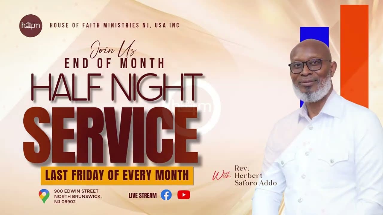END OF MONTH HALF NIGHT SERVICE-Sept