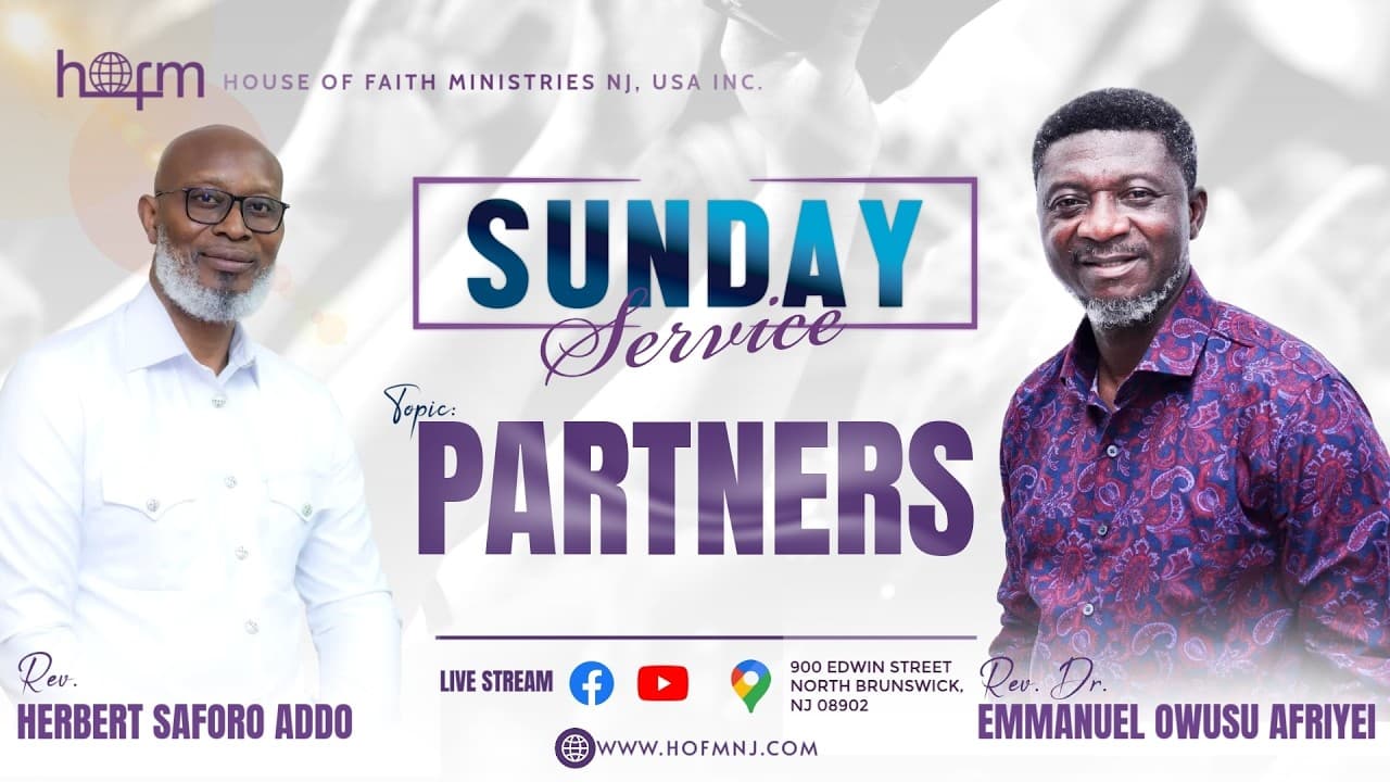 SUNDAYvSERVICE - PARTNERS | Rev. Dr. Emmanuel Owusu Afriyie